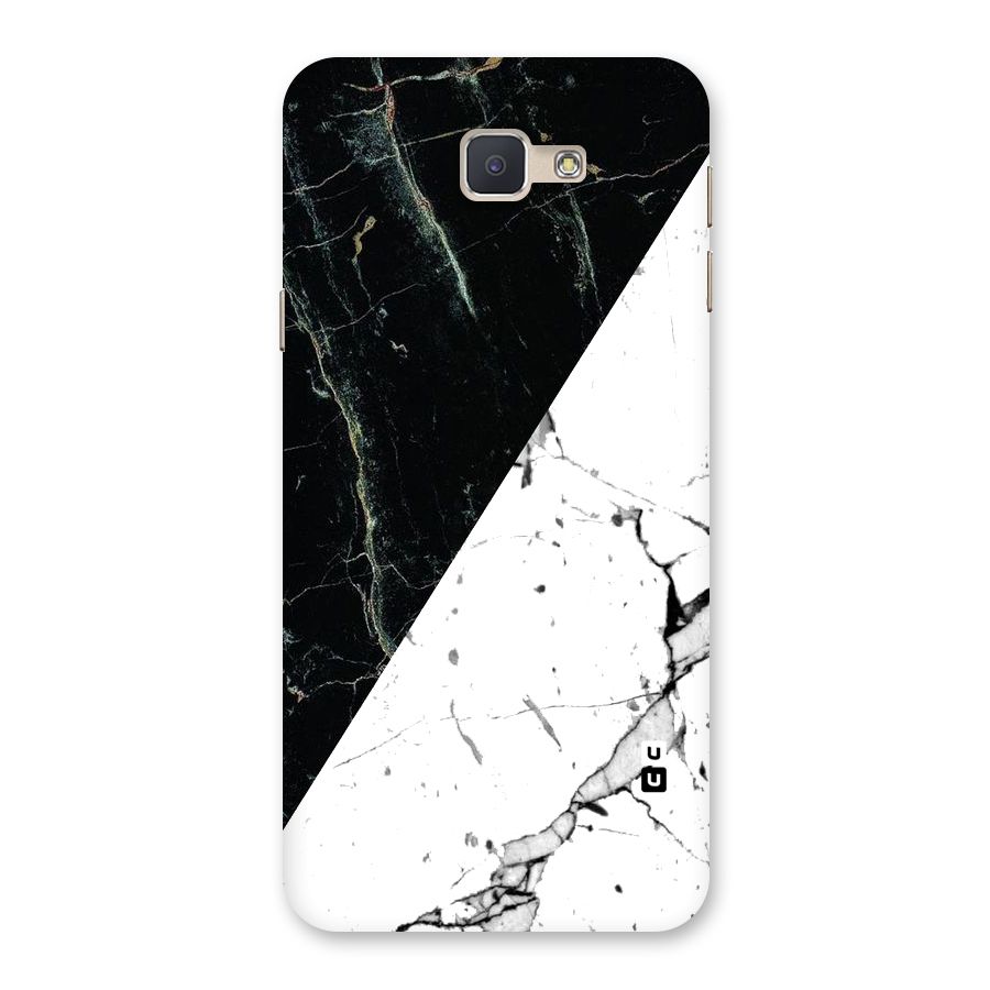 Stylish Diagonal Marble Back Case for Galaxy J5 Prime