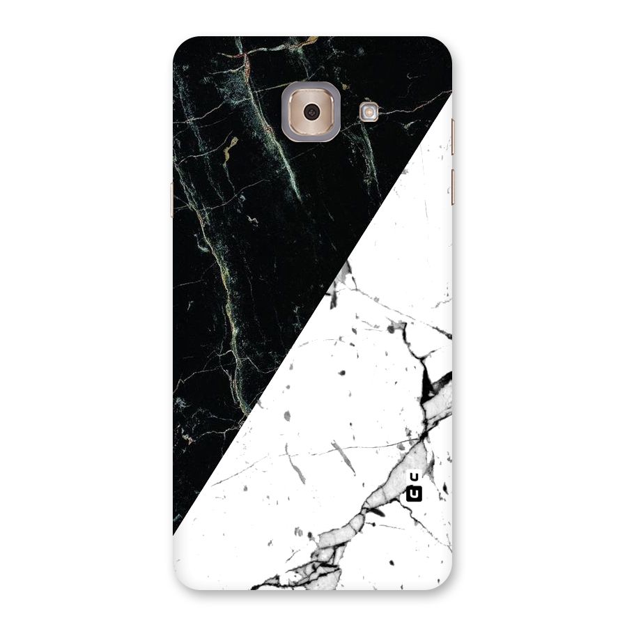 Stylish Diagonal Marble Back Case for Galaxy J7 Max
