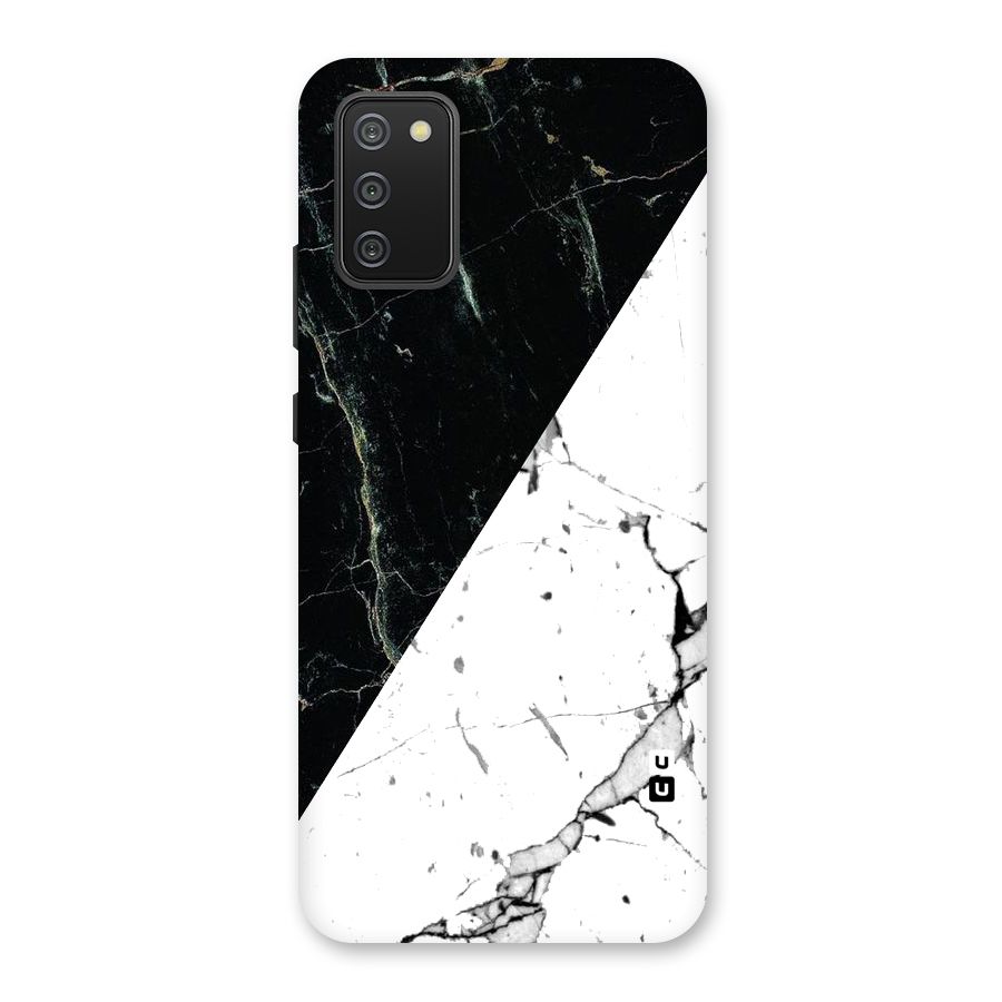 Stylish Diagonal Marble Back Case for Galaxy M02s