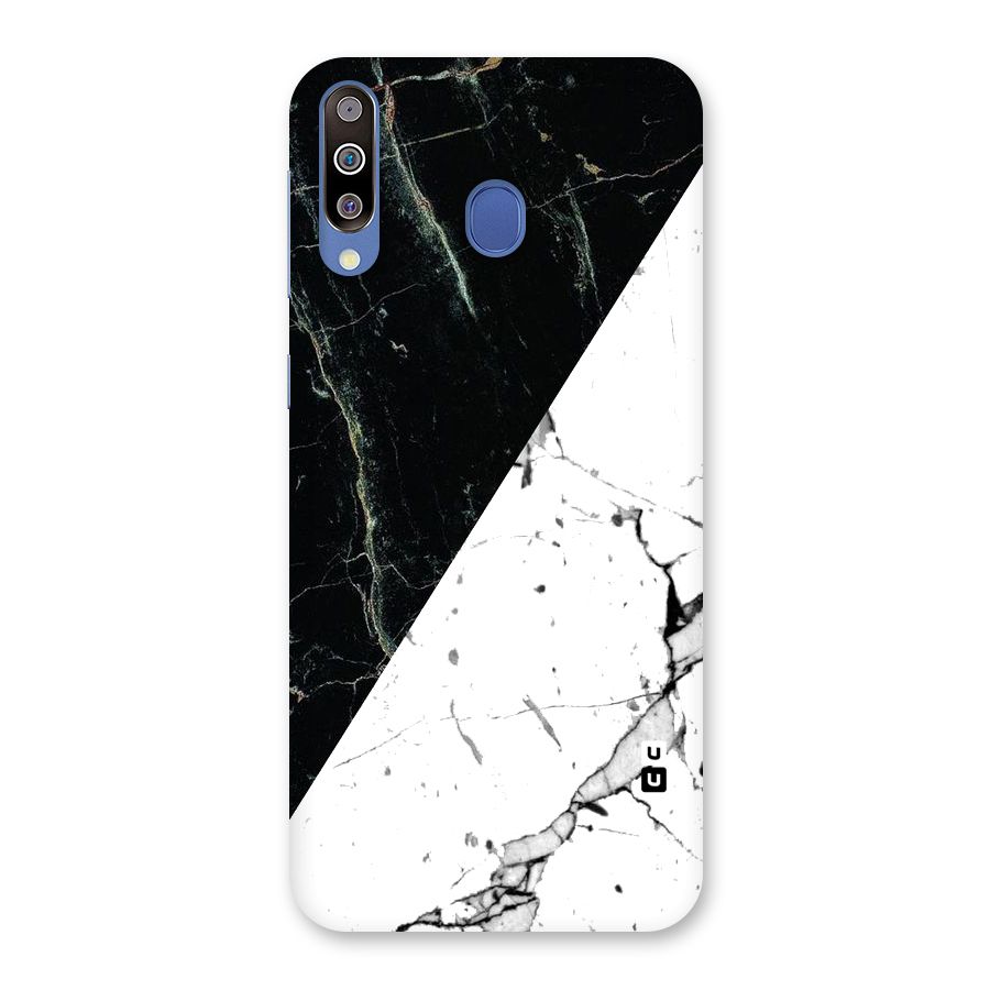 Stylish Diagonal Marble Back Case for Galaxy M30