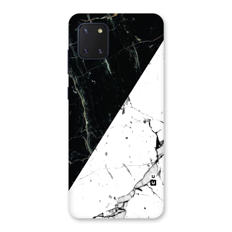 Stylish Diagonal Marble Back Case for Galaxy Note 10 Lite