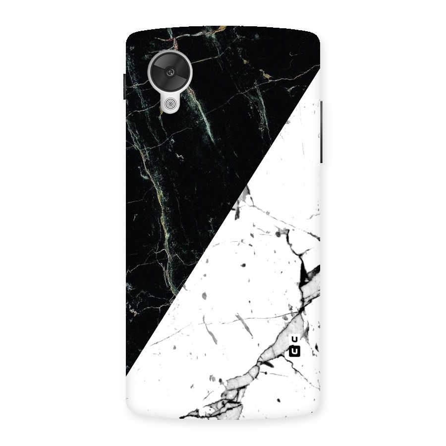 Stylish Diagonal Marble Back Case for Google Nexsus 5