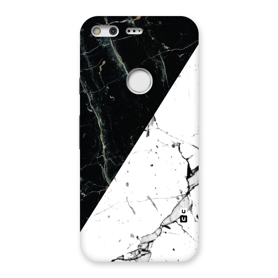 Stylish Diagonal Marble Back Case for Google Pixel
