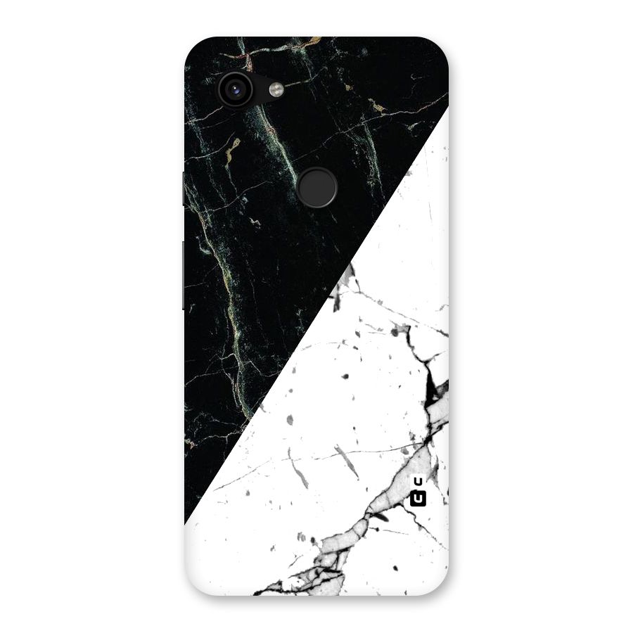 Stylish Diagonal Marble Back Case for Google Pixel 3a XL