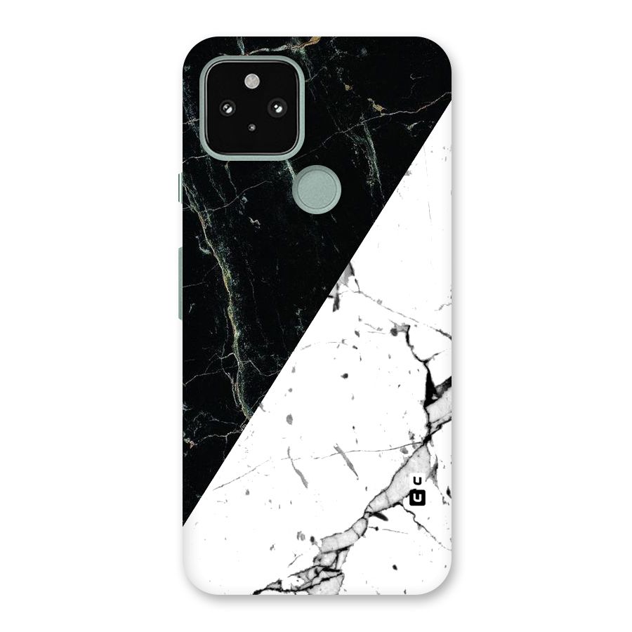 Stylish Diagonal Marble Back Case for Google Pixel 5