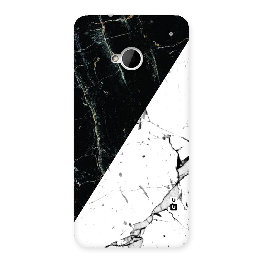 Stylish Diagonal Marble Back Case for HTC One M7