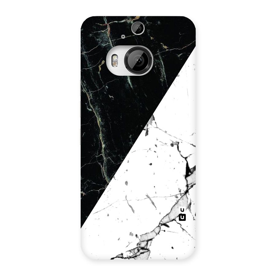 Stylish Diagonal Marble Back Case for HTC One M9 Plus