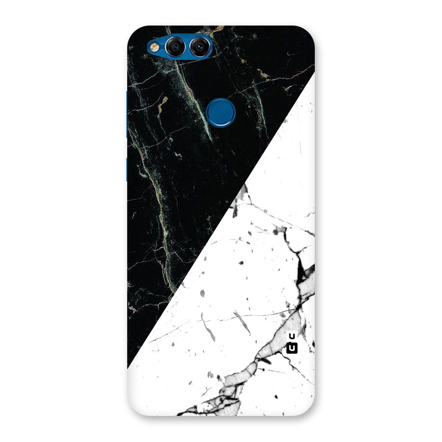 Stylish Diagonal Marble Back Case for Honor 7X