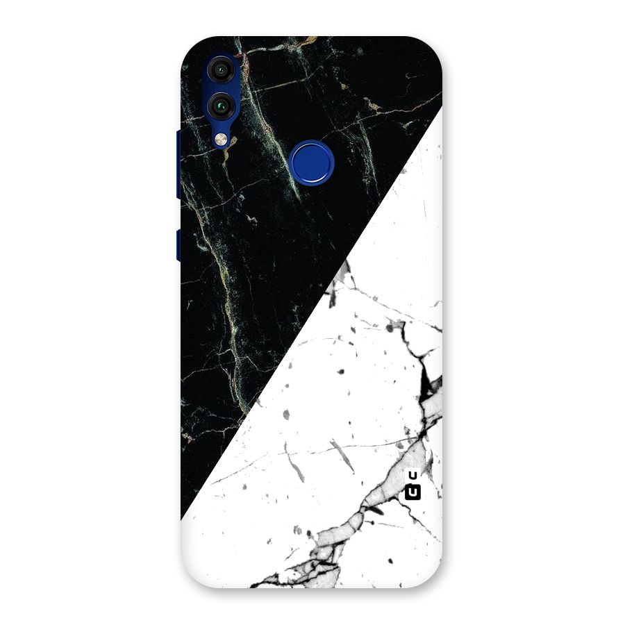Stylish Diagonal Marble Back Case for Honor 8C