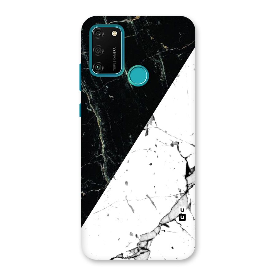 Stylish Diagonal Marble Back Case for Honor 9A