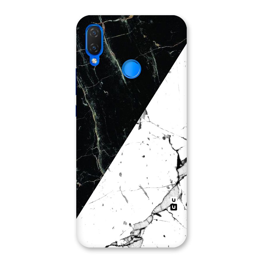 Stylish Diagonal Marble Back Case for Huawei Nova 3i
