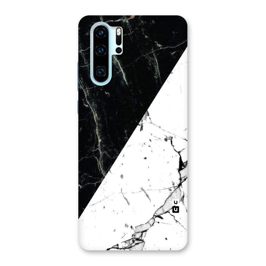 Stylish Diagonal Marble Back Case for Huawei P30 Pro
