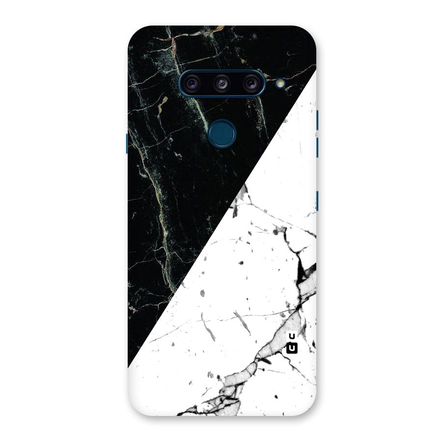 Stylish Diagonal Marble Back Case for LG  V40 ThinQ