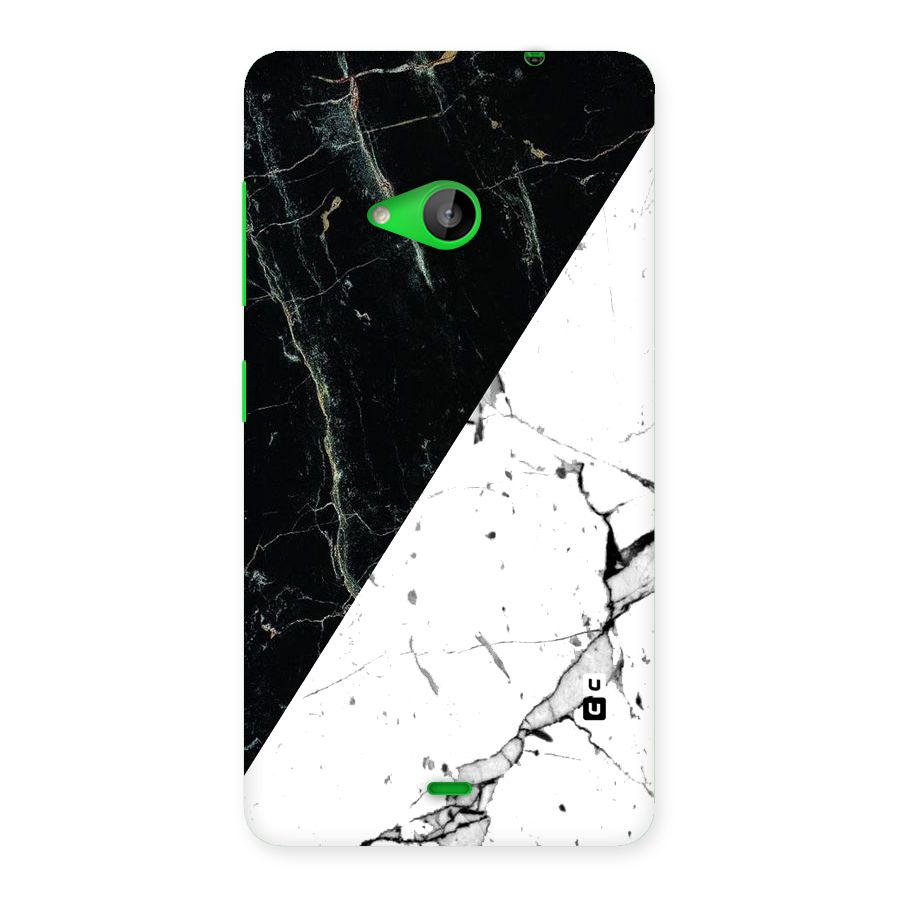 Stylish Diagonal Marble Back Case for Lumia 535