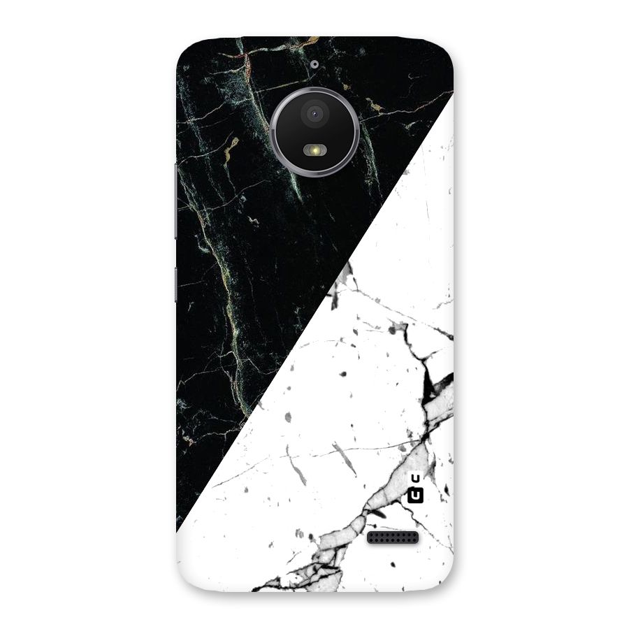 Stylish Diagonal Marble Back Case for Moto E4