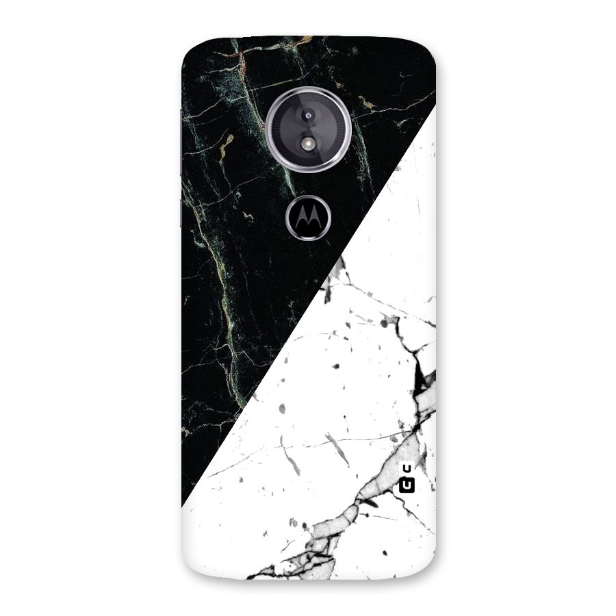 Stylish Diagonal Marble Back Case for Moto E5