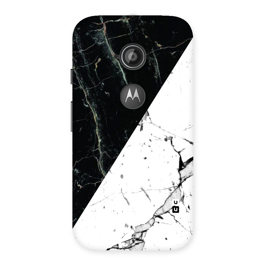 Stylish Diagonal Marble Back Case for Moto E 2nd Gen