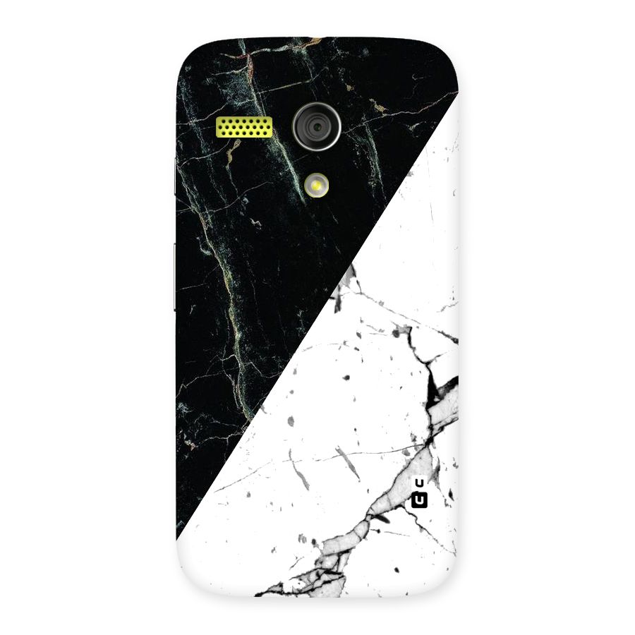 Stylish Diagonal Marble Back Case for Moto G