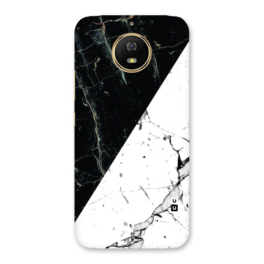 Stylish Diagonal Marble Back Case for Moto G5s