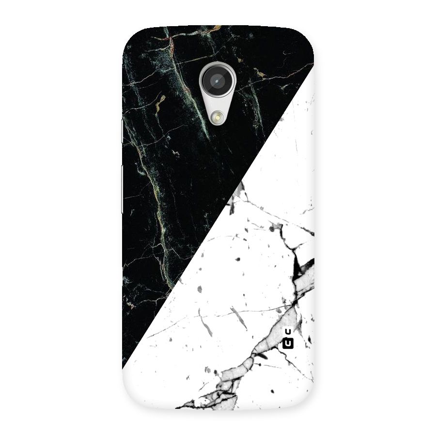 Stylish Diagonal Marble Back Case for Moto G 2nd Gen