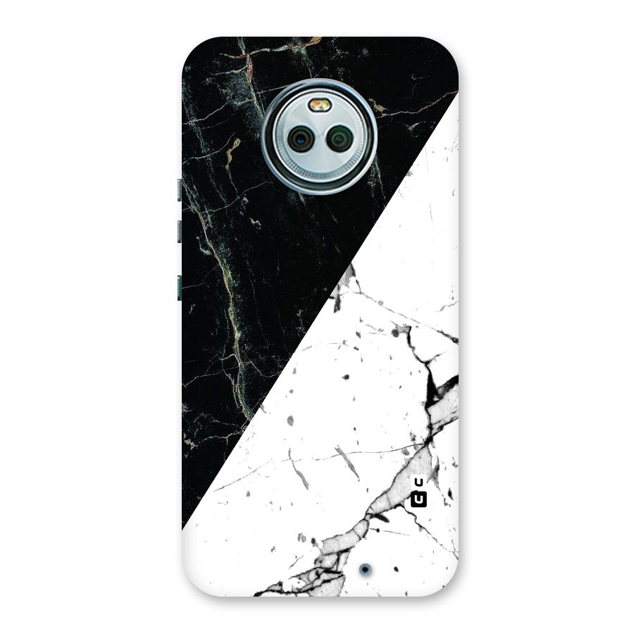 Stylish Diagonal Marble Back Case for Moto X4