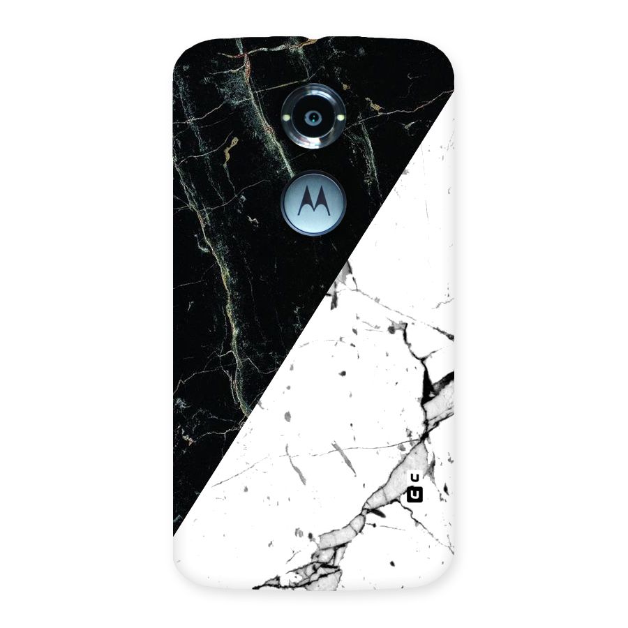Stylish Diagonal Marble Back Case for Moto X 2nd Gen