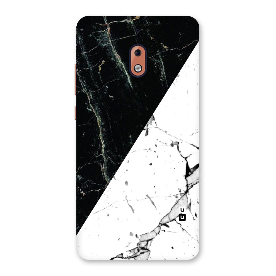 Stylish Diagonal Marble Back Case for Nokia 2.1