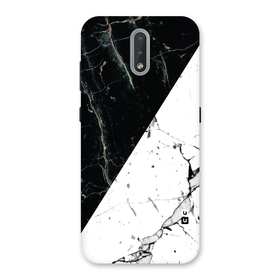Stylish Diagonal Marble Back Case for Nokia 2.3