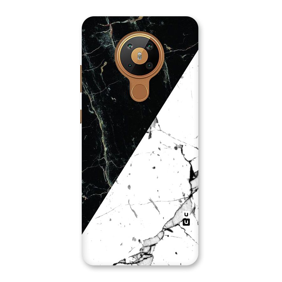 Stylish Diagonal Marble Back Case for Nokia 5.3