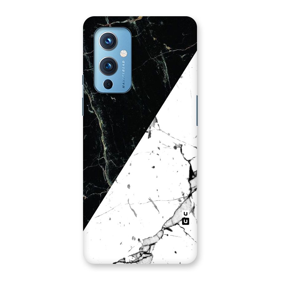 Stylish Diagonal Marble Back Case for OnePlus 9