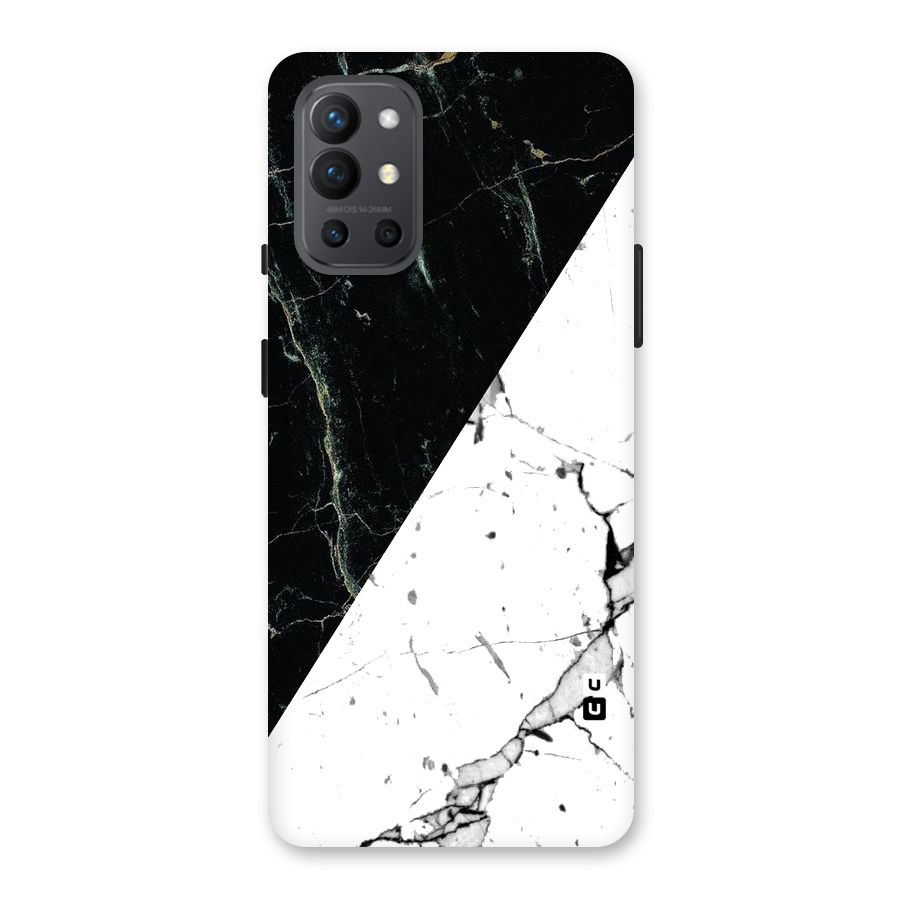 Stylish Diagonal Marble Back Case for OnePlus 9R
