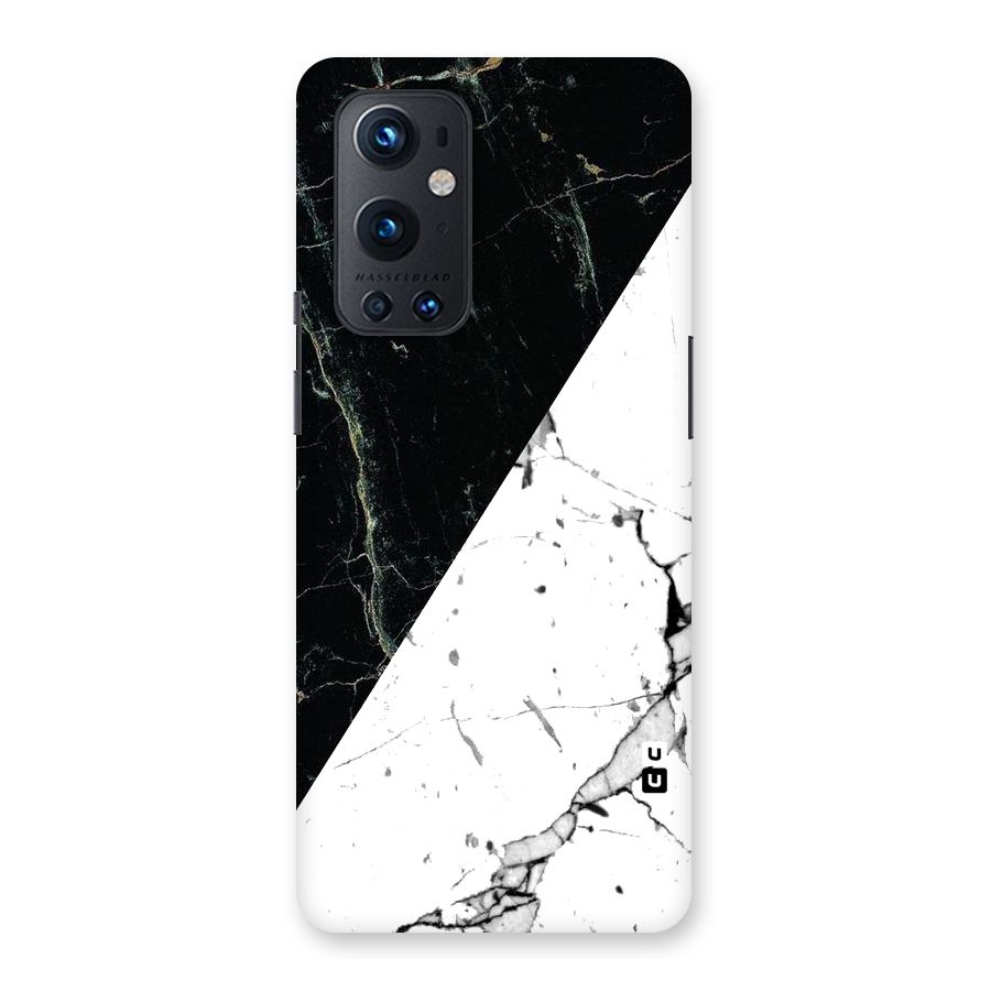 Stylish Diagonal Marble Back Case for OnePlus 9 Pro
