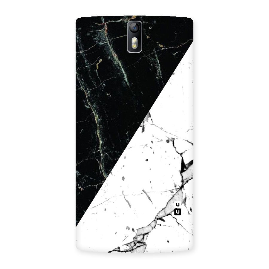 Stylish Diagonal Marble Back Case for One Plus One