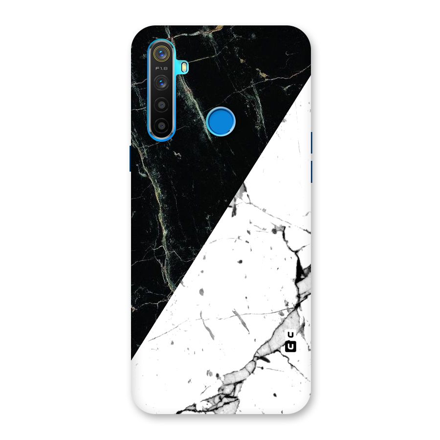 Stylish Diagonal Marble Back Case for Realme 5