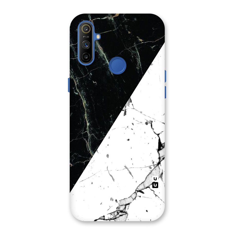 Stylish Diagonal Marble Back Case for Realme Narzo 10A
