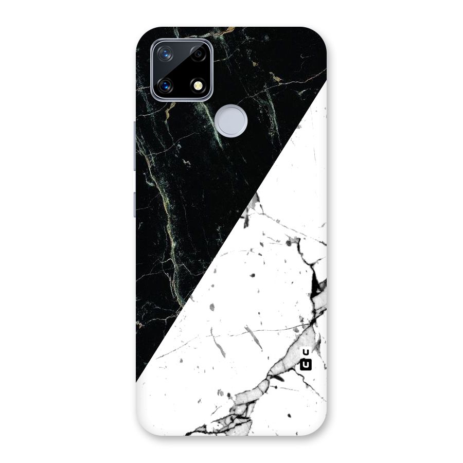 Stylish Diagonal Marble Back Case for Realme Narzo 20