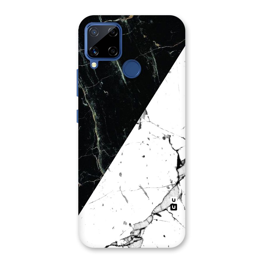 Stylish Diagonal Marble Back Case for Realme Narzo 30A