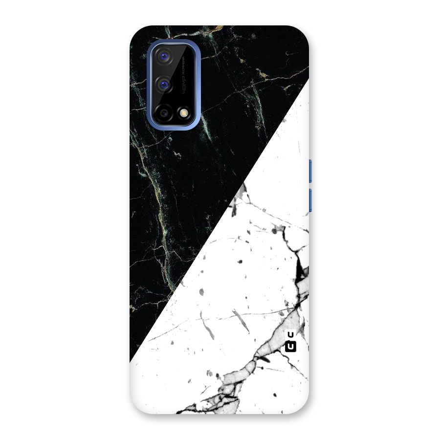 Stylish Diagonal Marble Back Case for Realme Narzo 30 Pro