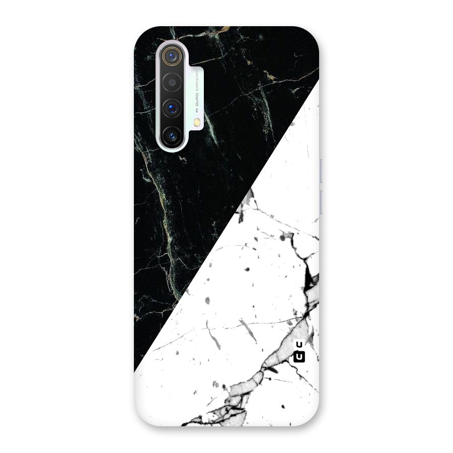 Stylish Diagonal Marble Back Case for Realme X3