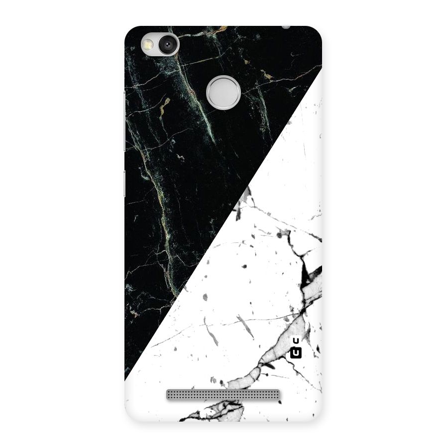 Stylish Diagonal Marble Back Case for Redmi 3S Prime