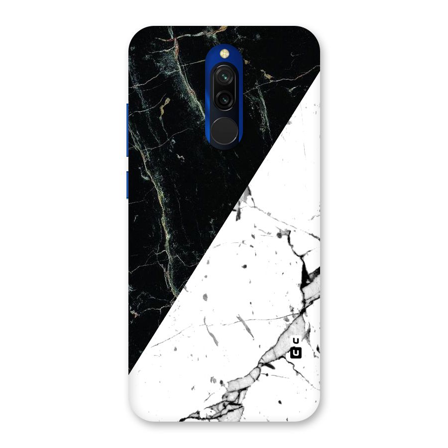 Stylish Diagonal Marble Back Case for Redmi 8