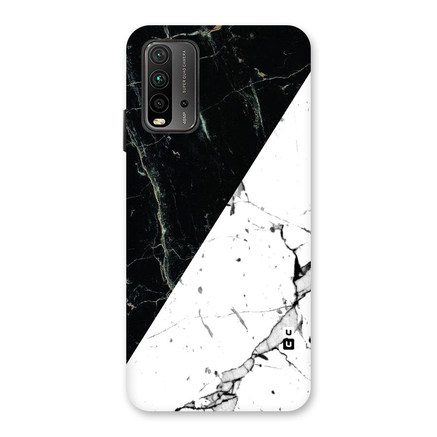 Stylish Diagonal Marble Back Case for Redmi 9 Power