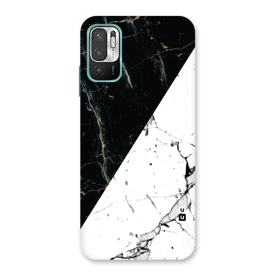 Stylish Diagonal Marble Back Case for Redmi Note 10T 5G