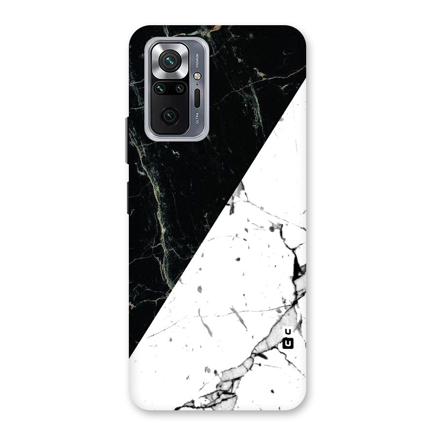 Stylish Diagonal Marble Back Case for Redmi Note 10 Pro
