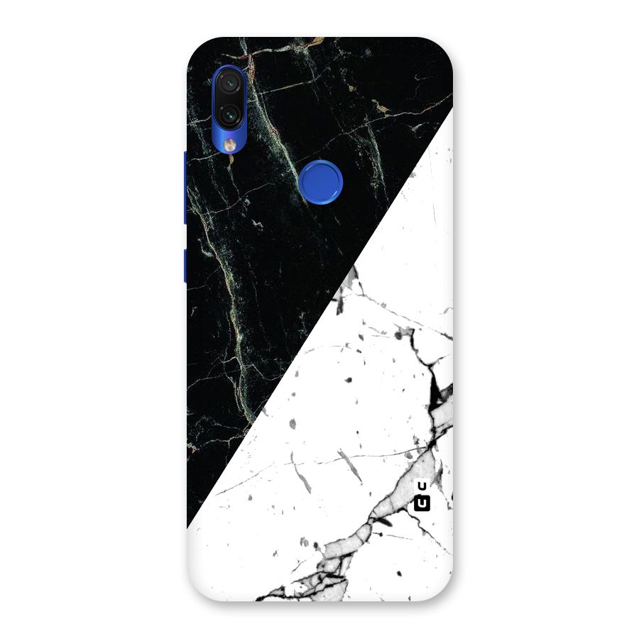 Stylish Diagonal Marble Back Case for Redmi Note 7S