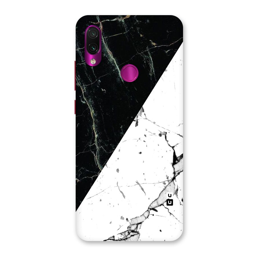 Stylish Diagonal Marble Back Case for Redmi Note 7 Pro