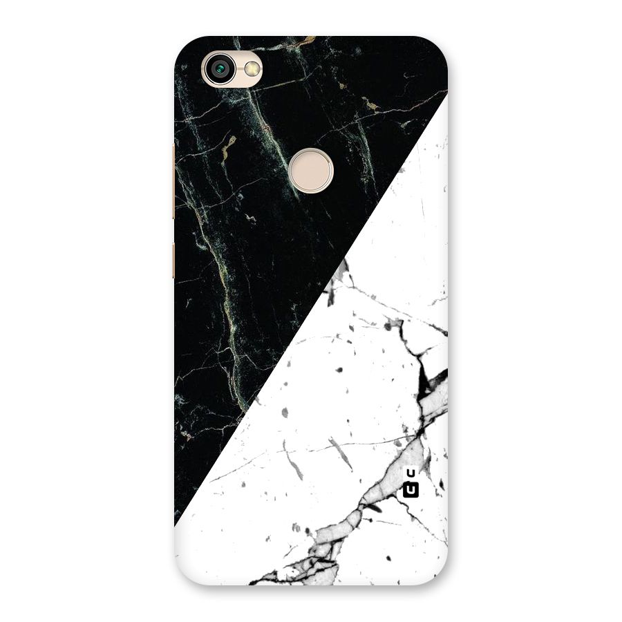 Stylish Diagonal Marble Back Case for Redmi Y1 2017