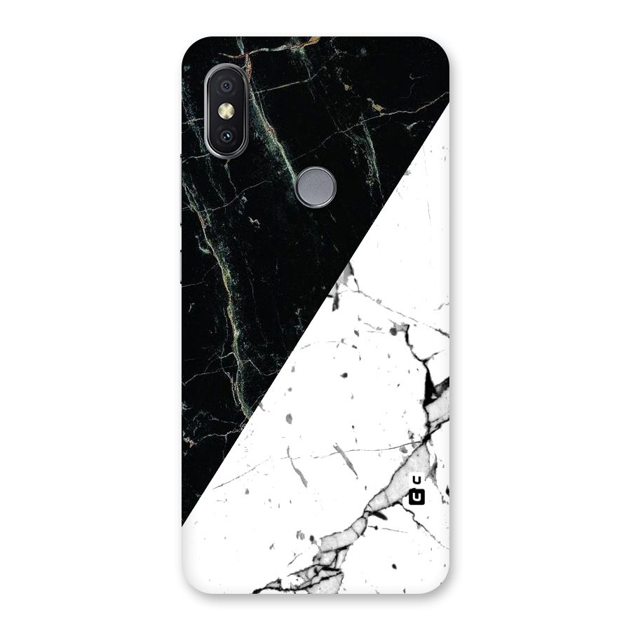 Stylish Diagonal Marble Back Case for Redmi Y2