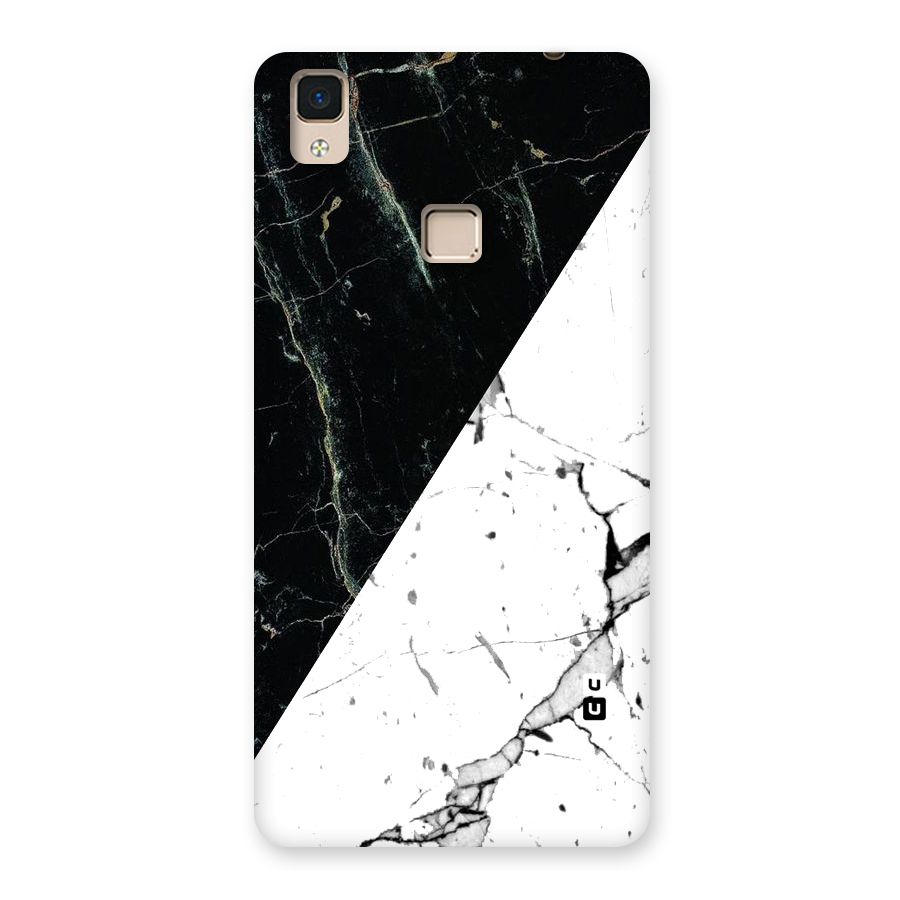 Stylish Diagonal Marble Back Case for V3 Max
