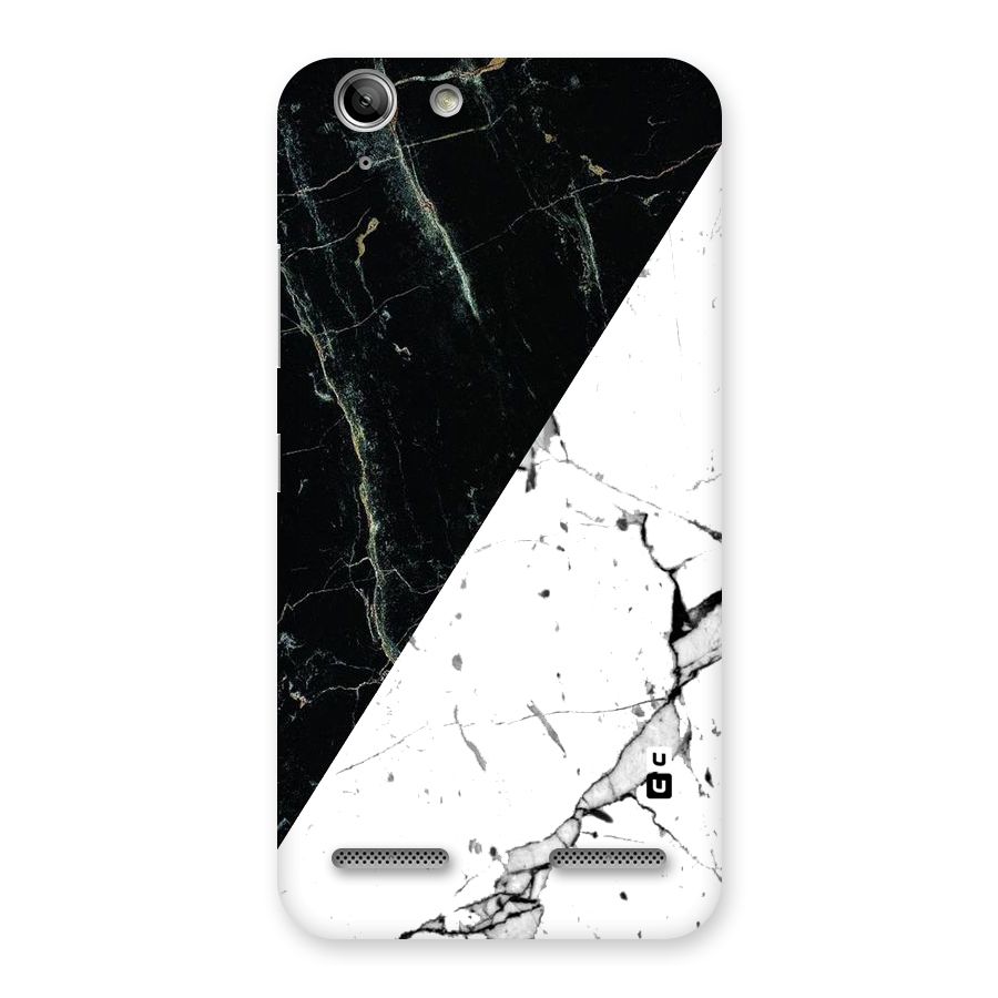 Stylish Diagonal Marble Back Case for Vibe K5